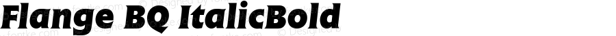 Flange (R) Bold Italic