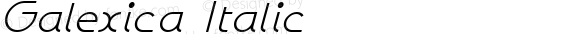 Galexica Italic