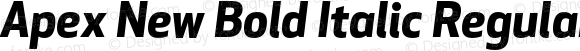 Apex New Bold Italic Regular