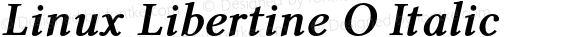 Linux Libertine O Bold Italic