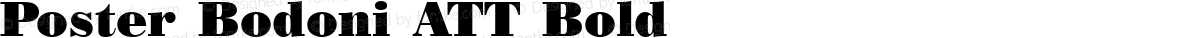 Poster Bodoni ATT Bold