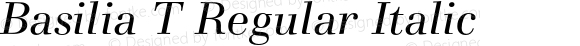 Basilia T Regular Italic