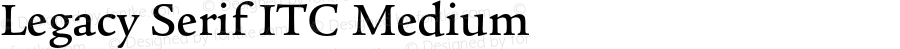 Legacy Serif ITC Medium