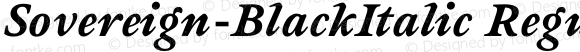 Sovereign-BlackItalic Regular 001.000