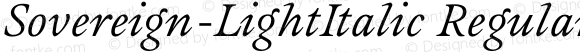 Sovereign-LightItalic