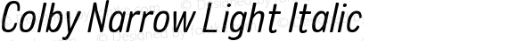 Colby Narrow Light Italic