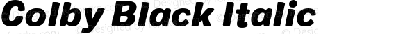 Colby Black Italic