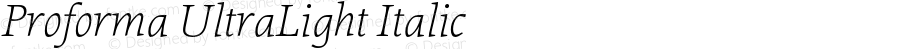 Proforma-UltraLightItalic