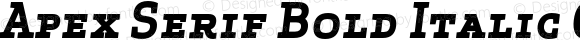 Apex Serif Bold Italic Caps Regular 005.000