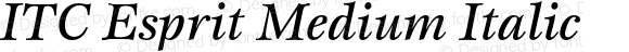 Esprit-MediumItalic