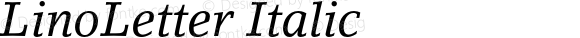 LinoLetter-Italic