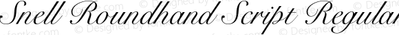 Snell Roundhand Script Regular