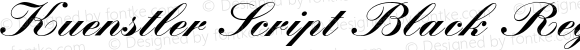 Kuenstler Script Black Regular