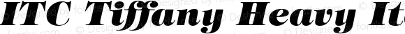 ITC Tiffany Heavy Italic 001.001