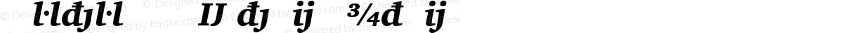 Charter Black Extension Italic