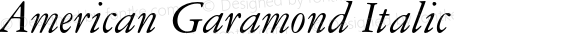 American Garamond Italic 003.001