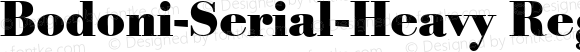 Bodoni-Serial-Heavy Regular