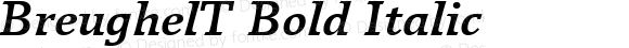 BreughelT Bold Italic