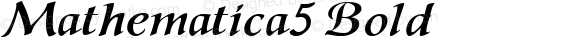 Mathematica5 Bold