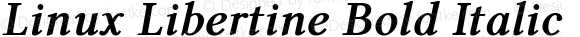 Linux Libertine Bold Italic