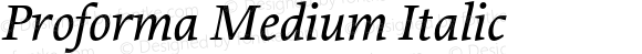 Proforma Medium Italic