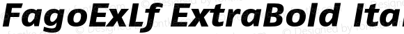 FagoExLf ExtraBold Italic