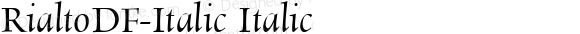 RialtoDF-Italic Italic