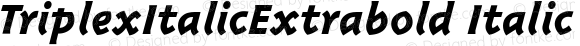 TriplexItalicExtrabold