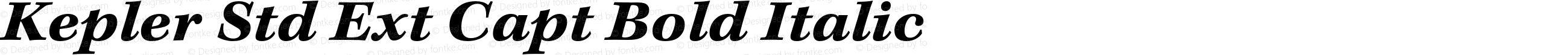 Kepler Std Ext Capt Bold Italic