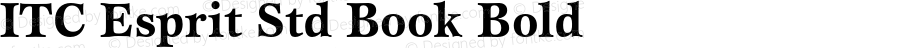ITC Esprit Std Book Bold Version 2.031;PS 002.000;hotconv 1.0.50;makeotf.lib2.0.16970