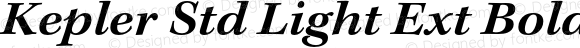 Kepler Std Light Ext Bold Italic