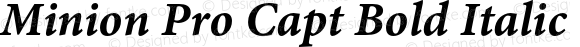 Minion Pro Capt Bold Italic