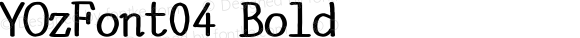 YOzFont04 Bold