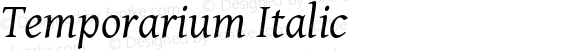 Temporarium Italic