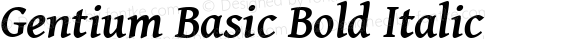 Gentium Basic Bold Italic