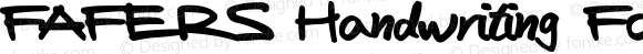 FAFERS Handwriting Font Regular