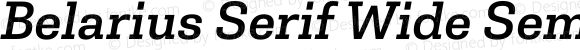 Belarius Serif Wide Semibold Oblique