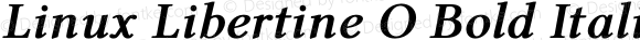 Linux Libertine O Bold Italic