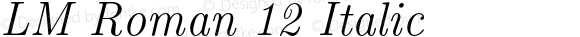 LMRoman12-Italic