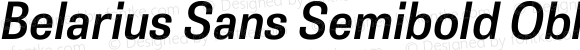 Belarius Sans Semibold Oblique