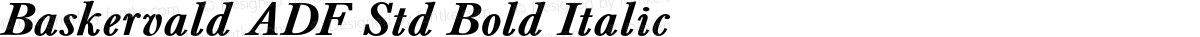 Baskervald ADF Std Bold Italic