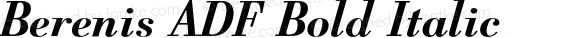 Berenis ADF Bold Italic