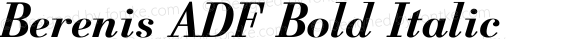 Berenis ADF Bold Italic