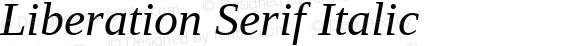 Liberation Serif Italic