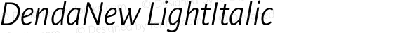 DendaNew LightItalic