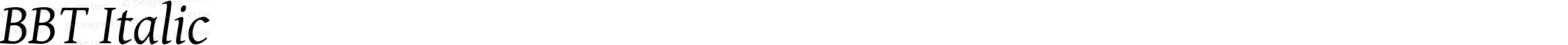 BBT Italic