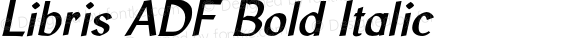 Libris ADF Bold Italic