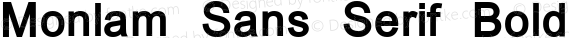 Monlam Sans Serif Bold