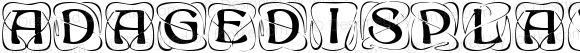 AdageDisplayCapsSSK Regular Macromedia Fontographer 4.1 7/25/95