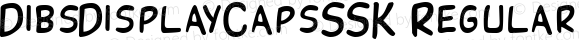DibsDisplayCapsSSK Regular Macromedia Fontographer 4.1 8/1/95